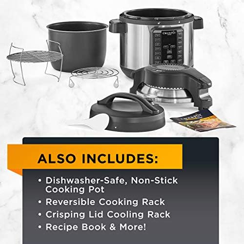 Crock-Pot Express Crisp 8 Quart 10-in-1 Pressure Cooker AXIS