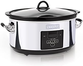 Crock-Pot 7 Quart Programmable Slow Cooker – Polished Platinum XOF6