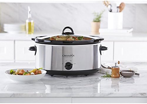 Crock-Pot 7 Quart Oval Manual Slow Cooker – Stainless Steel MMR3