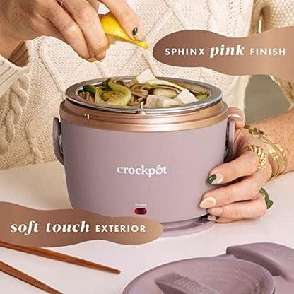 Crock-Pot Electric Lunch Box Food Warmer 20oz – Blush Pink GIX6