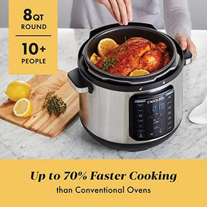Crock-Pot 8 Quart Express Crock Multi-Use Pressure Cooker I4PD