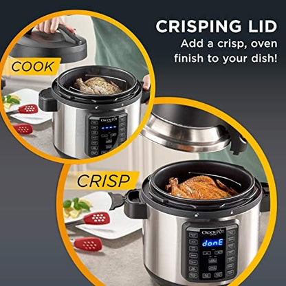 Crock-Pot Express Crisp 8 Quart 10-in-1 Pressure Cooker AXIS