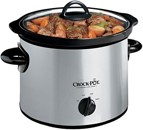 Crock-Pot 3 Quart Manual Slow Cooker – Silver R05O