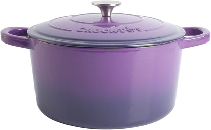 Crock-Pot 3 Quart Enameled Cast Iron Dutch Oven – Aqua 9VTM