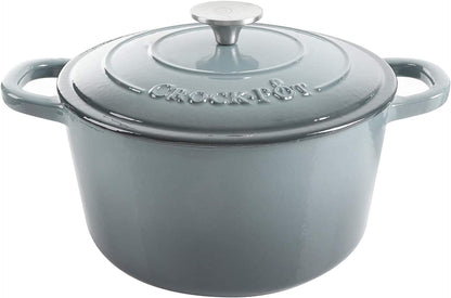 Crock-Pot 3 Quart Enameled Cast Iron Dutch Oven – Aqua 9VTM